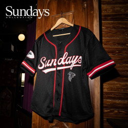 ATF M M Sundays 3.0 Bsball Jrsy BLK 2XL
