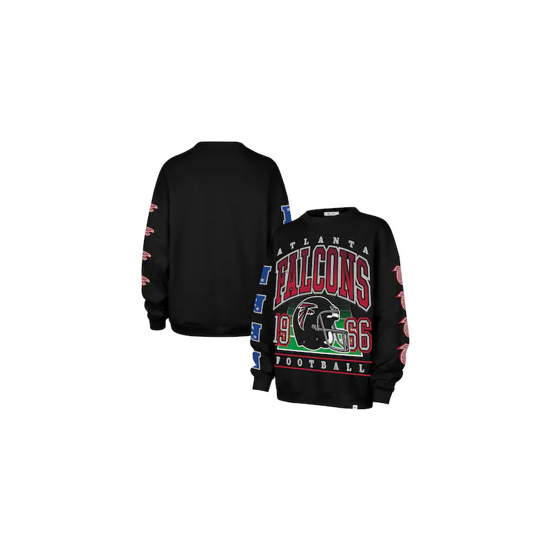 ATF W Go Big Oversized Crew BLK